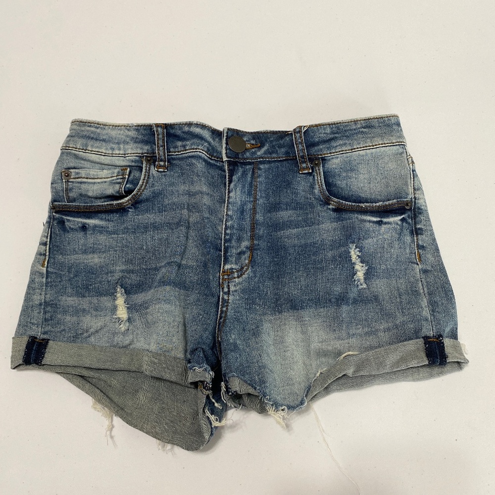 STS blue womens blue Jean shorts size 27 92% cotton